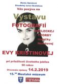 Vernisáž k výstave fotografií Evy Kristinovej